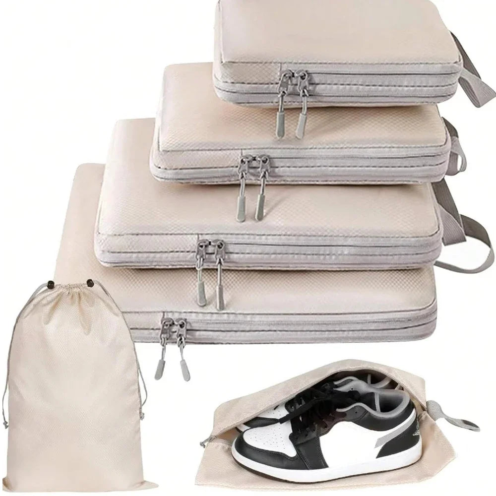 Compressible Travel Packing Cubes - Set of 6