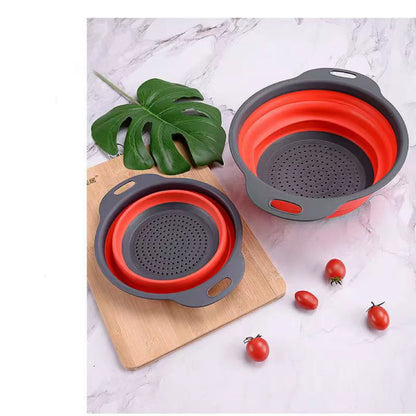 Collapsible Silicone Colander - Space-Saving Kitchen Strainer