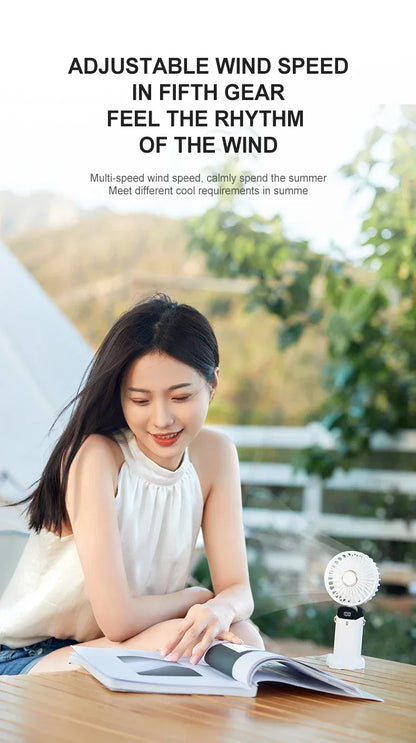 Handheld & Neck Fan - Rechargeable Bladeless Cooling Fan