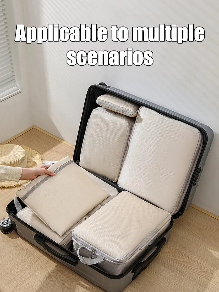 Compressible Travel Packing Cubes - Set of 6