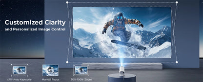 HY300 Smart Portable Projector - 4K Support, Android