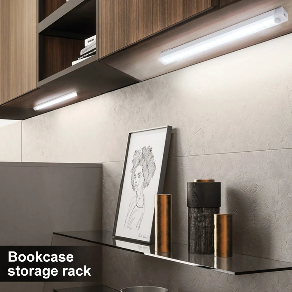LED Motion Sensor Light - Rechargeable Smart Cabinet Lamp