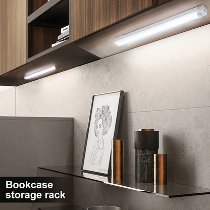 LED Motion Sensor Light - Rechargeable Smart Cabinet Lamp