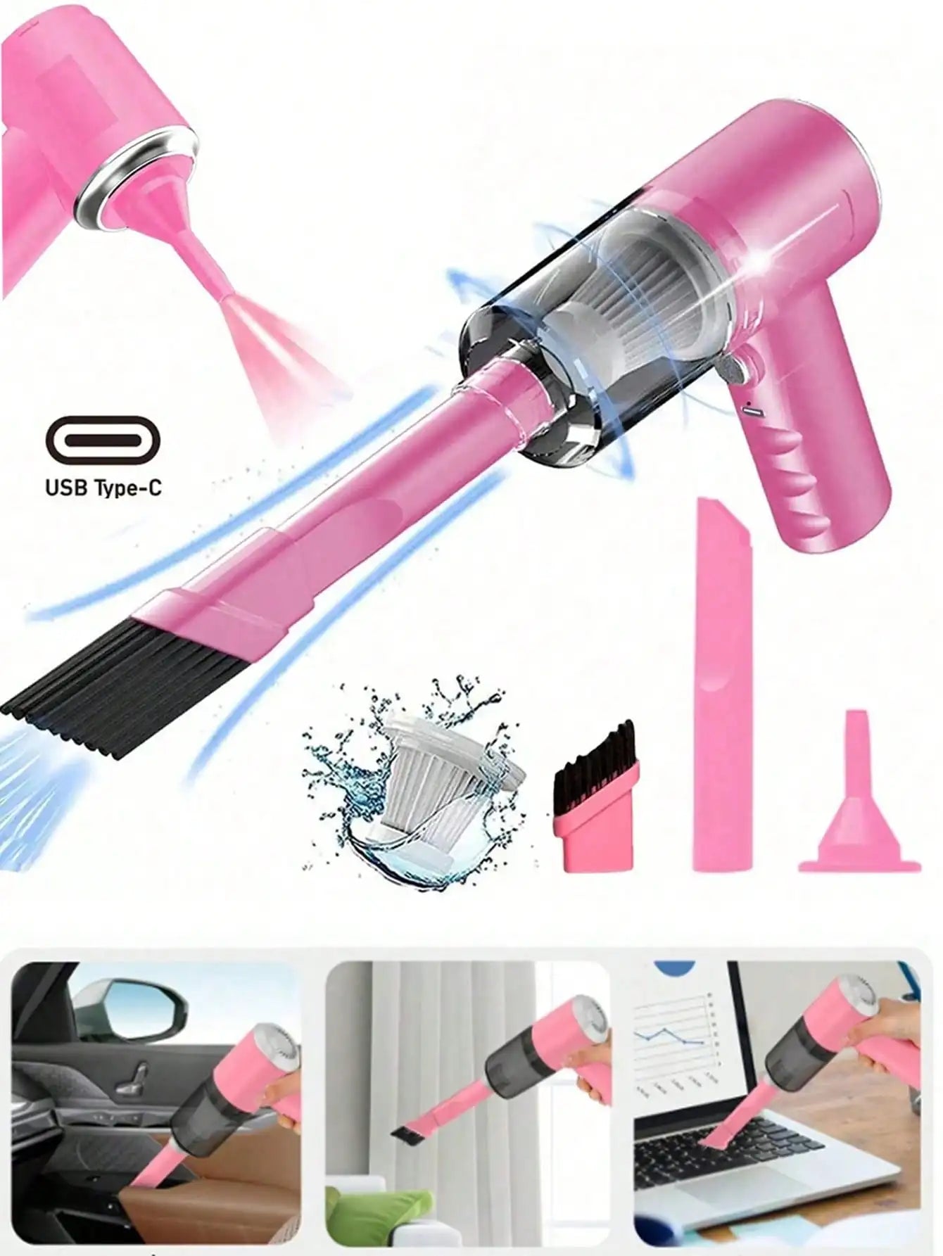 Cordless Handheld Vacuum Cleaner - Rechargeable