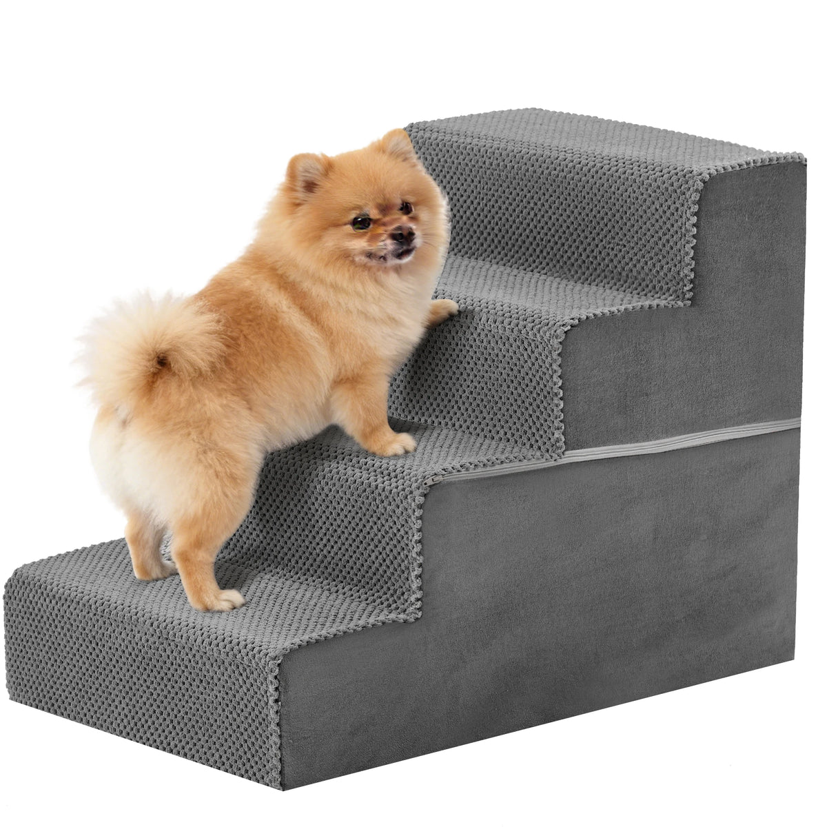 Dog Stairs for Bed - Non-Slip Foam Dog Steps for Bed and Couch (4 Layers)