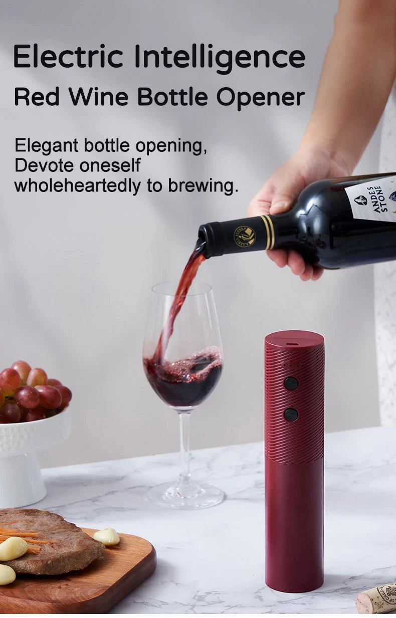 Electric Wine Bottle Opener - Rechargeable Corkscrew