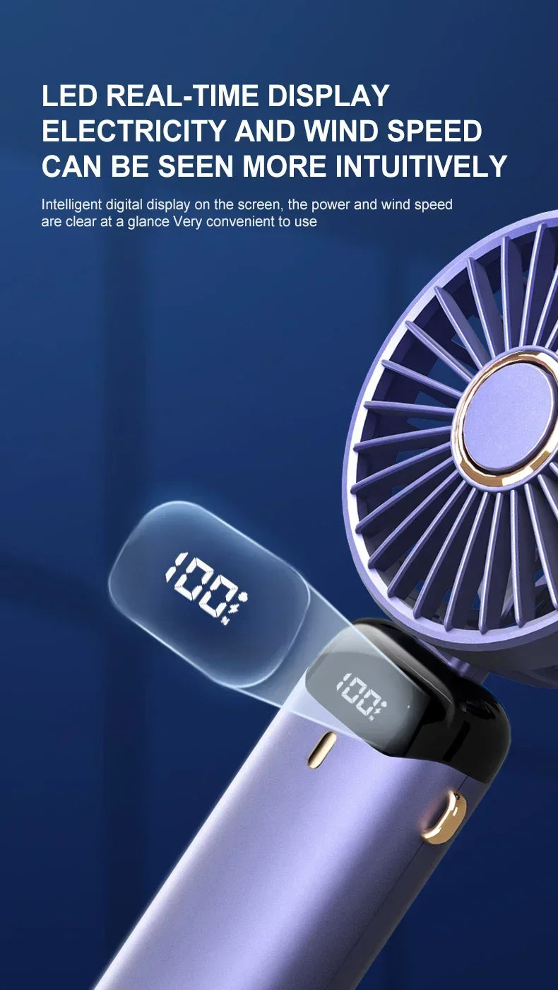Handheld & Neck Fan - Rechargeable Bladeless Cooling Fan
