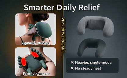 Neck & Shoulder Massager with Heat - Kneading Wrap