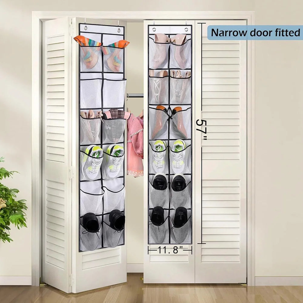 12-Pocket Over-Door Shoe Organizer