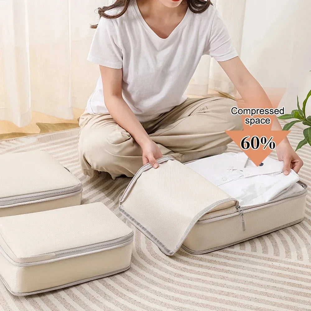 Compressible Travel Packing Cubes - Set of 6