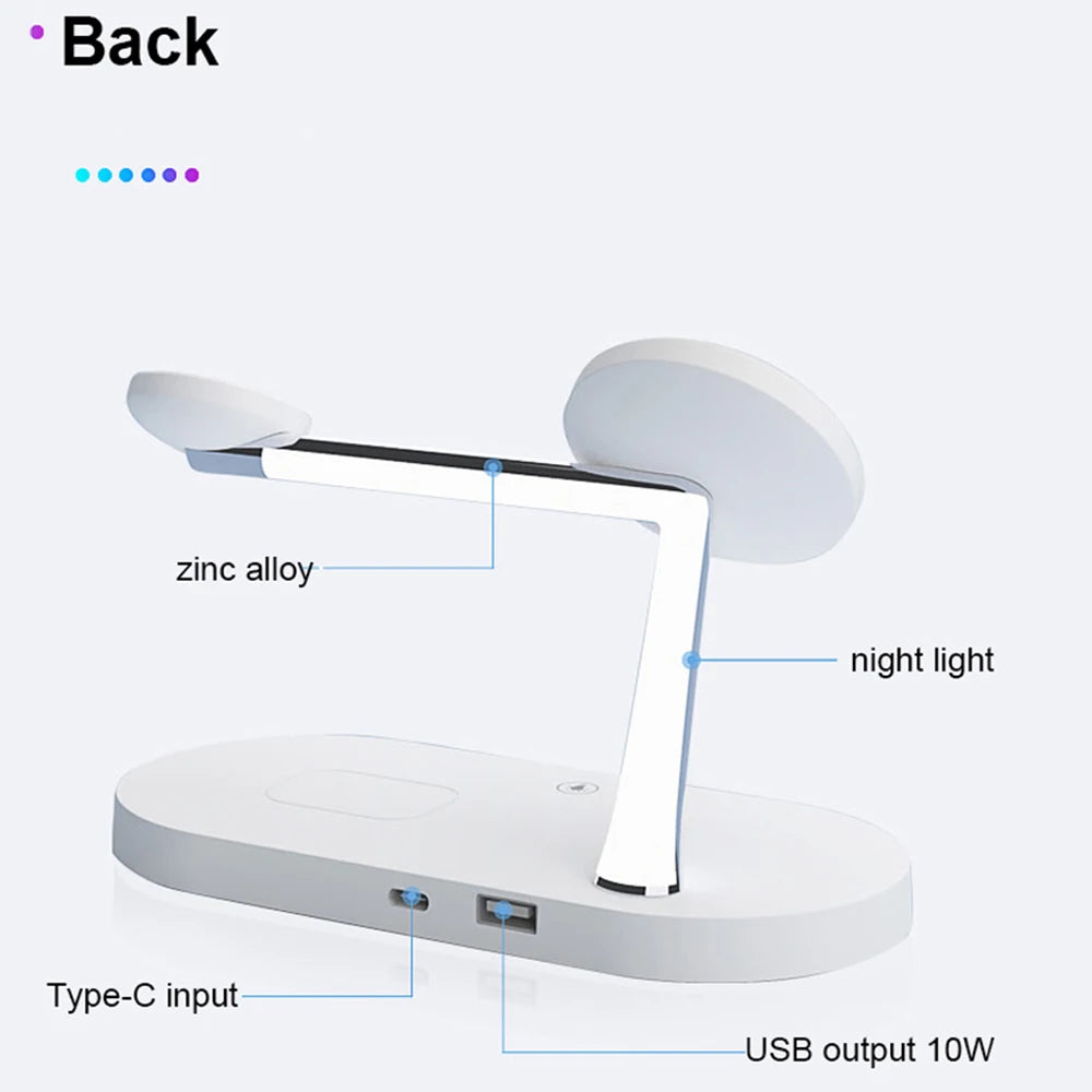 3-in-1 Wireless Charger Stand - Fast Charging Dock
