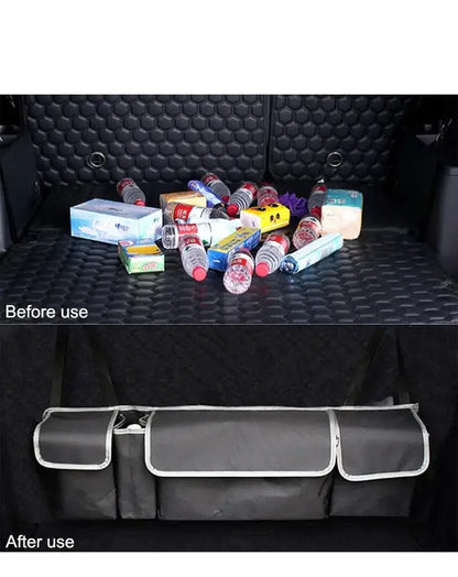 Car Trunk Organizer - 2-in-1 Backseat & Cargo Storage Bag