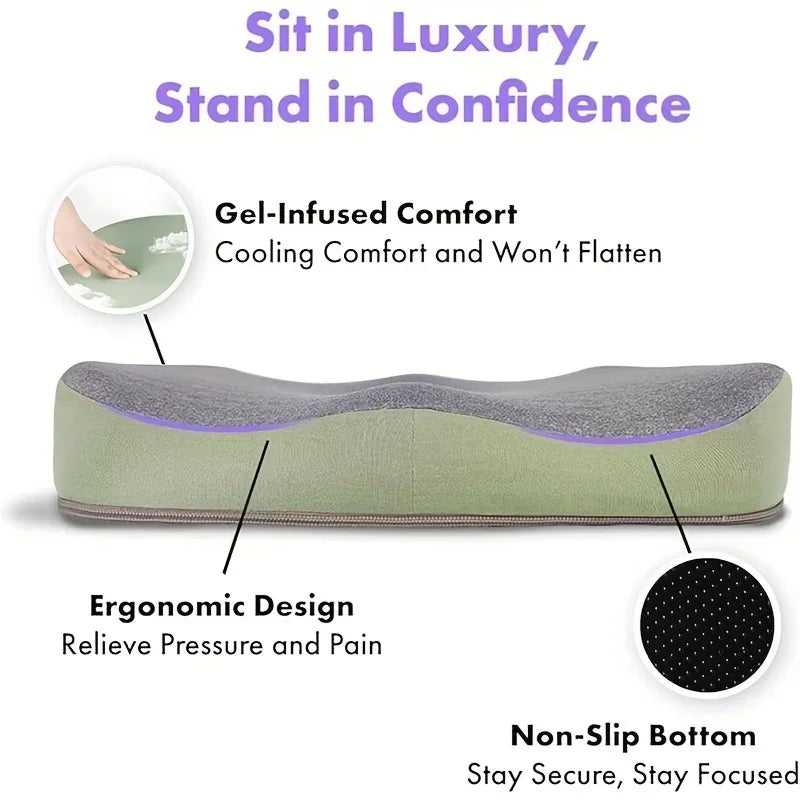 3-Zone Memory Foam Seat Cushion