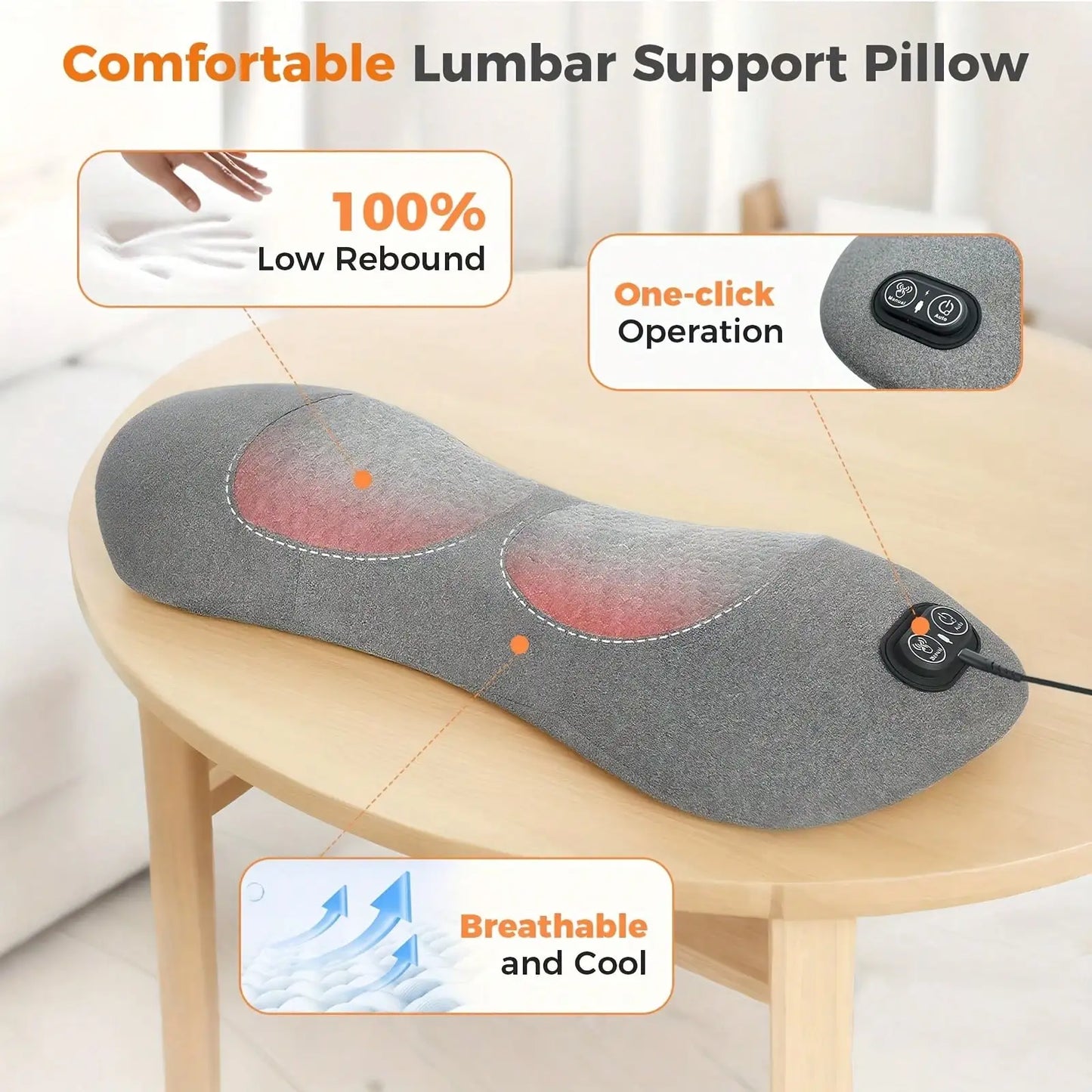 3-in-1 Back & Neck Massager with Heat