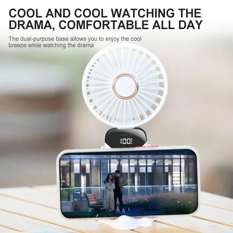 Handheld & Neck Fan - Rechargeable Bladeless Cooling Fan