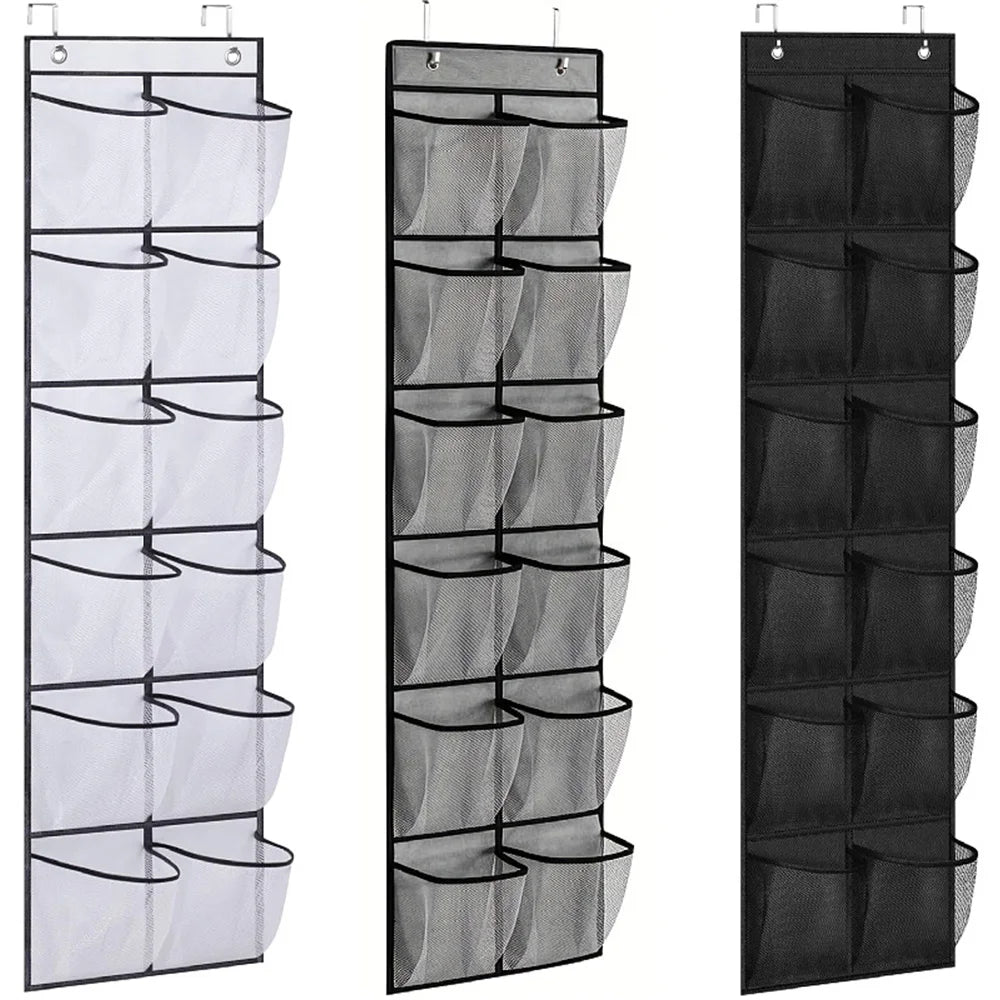 12-Pocket Over-Door Shoe Organizer