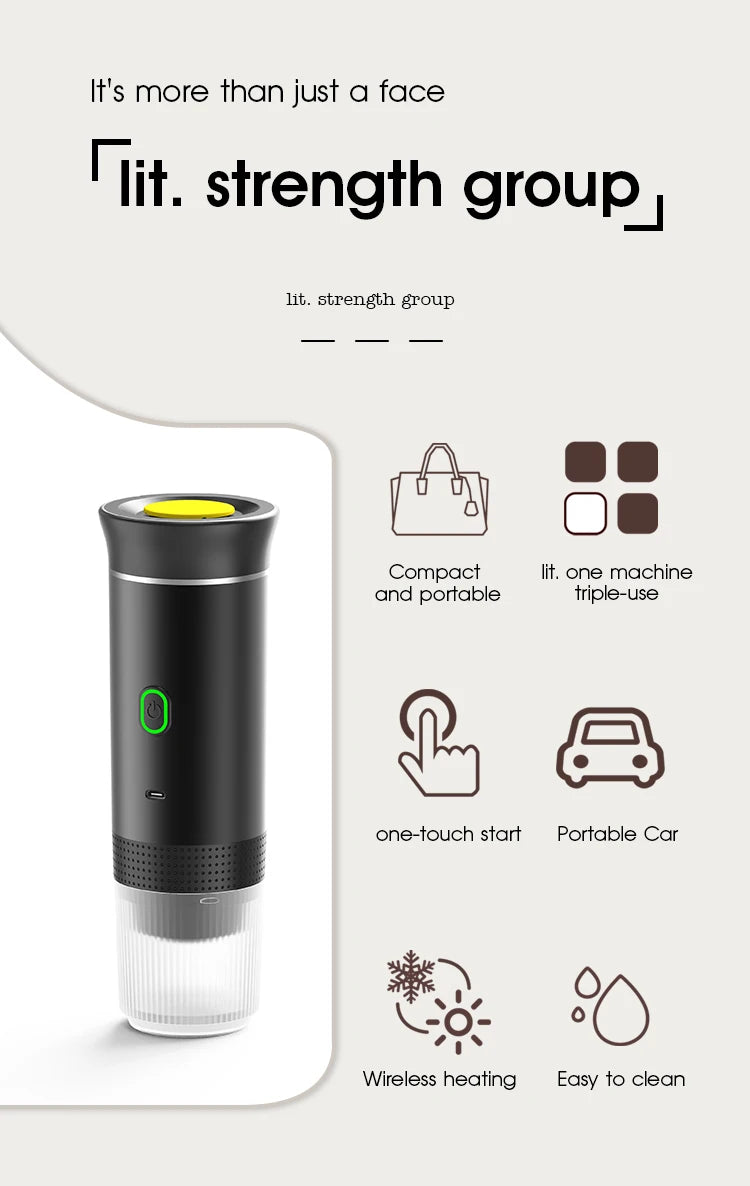 Portable Espresso Machine - Car & Travel