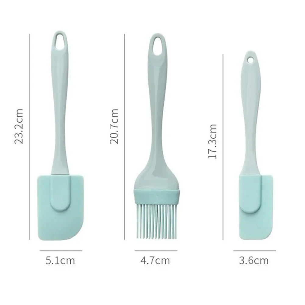 3-Piece Silicone Spatula Set