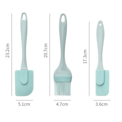 3-Piece Silicone Spatula Set