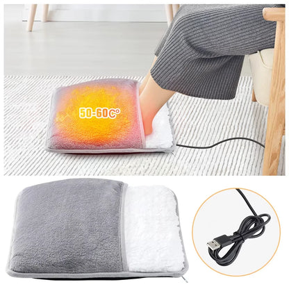 Electric Foot Warmer - Rechargeable Under Desk Heating Pad