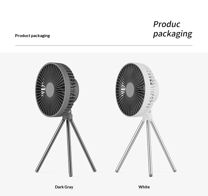 Camping Fan - Rechargeable Tripod Stand Fan