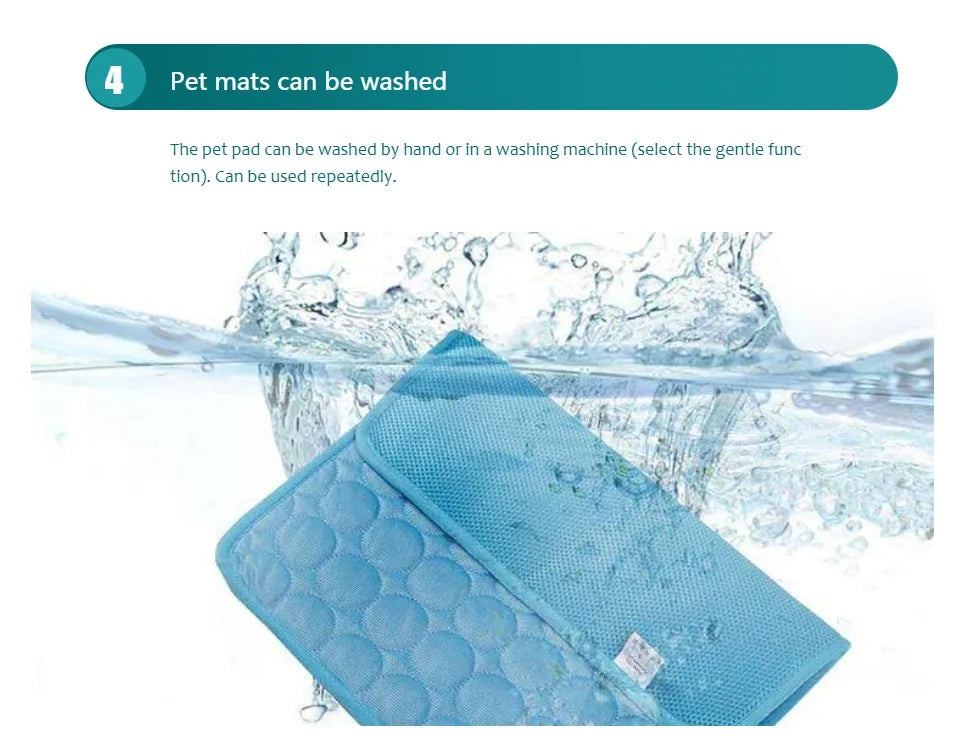 Dog Cooling Mat - Pet Cooling Pad for Cats & Dogs