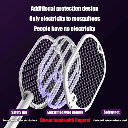 Electric Mosquito & Fly Swatter - 3-in-1 Bug Zapper