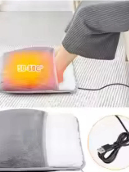 Electric Foot Warmer - Rechargeable Under Desk Heating Pad