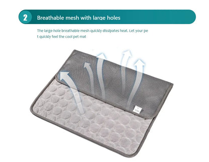 Dog Cooling Mat - Pet Cooling Pad for Cats & Dogs