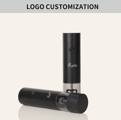 USB Rechargeable Electric Salt and Pepper Grinder Set