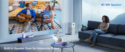 HY300 Smart Portable Projector - 4K Support, Android