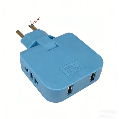 Travel Power Adapter - EU Plug USB Converter