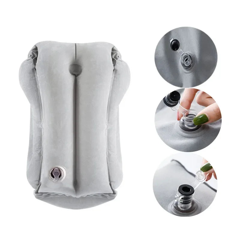 Inflatable Travel Pillow - Portable Neck & Chin Support