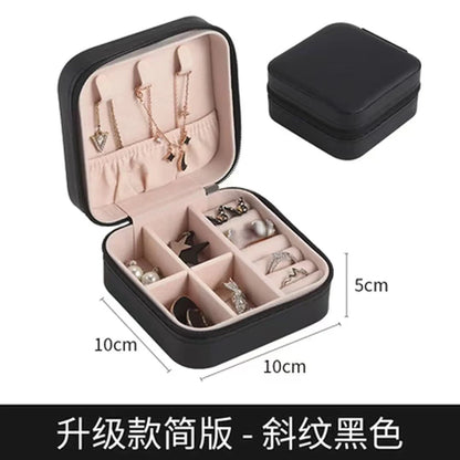 Portable Travel Jewelry Box - 3-Layer Organizer Case