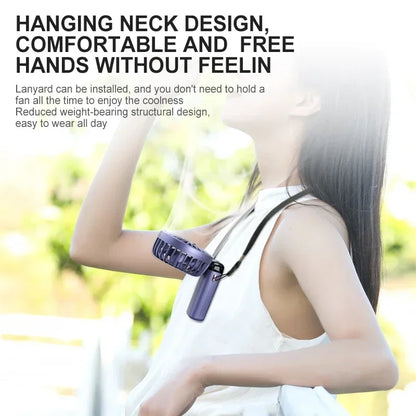 Handheld & Neck Fan - Rechargeable Bladeless Cooling Fan
