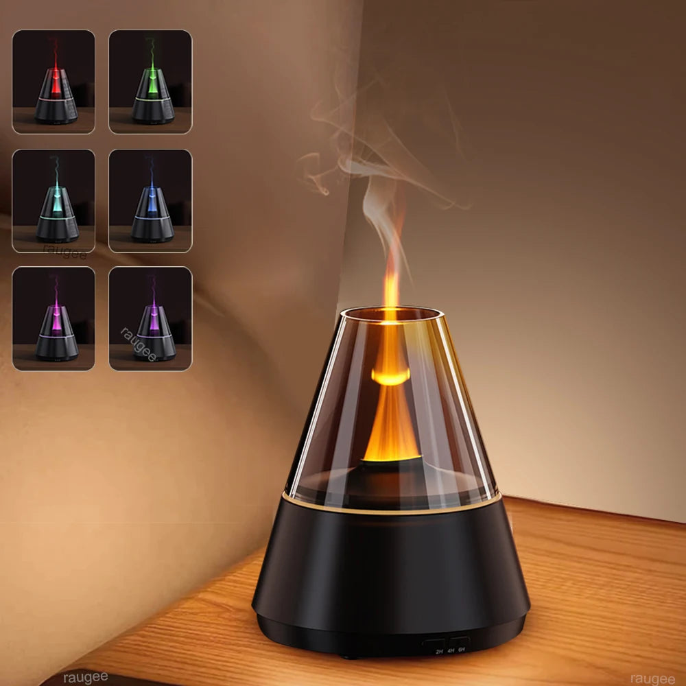 Essential Oil Diffuser - Aromatherapy Diffuser with 7 Color Night Light and Timer, 120ml