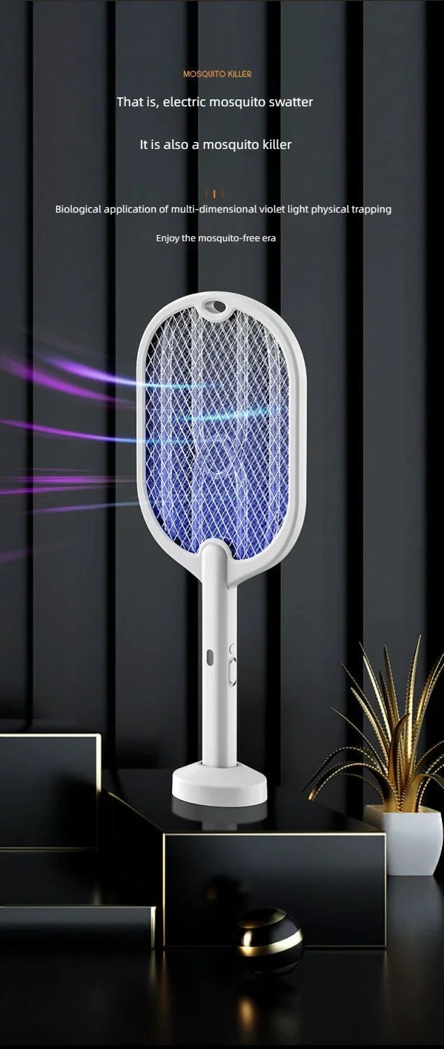 Electric Mosquito & Fly Swatter - 3-in-1 Bug Zapper