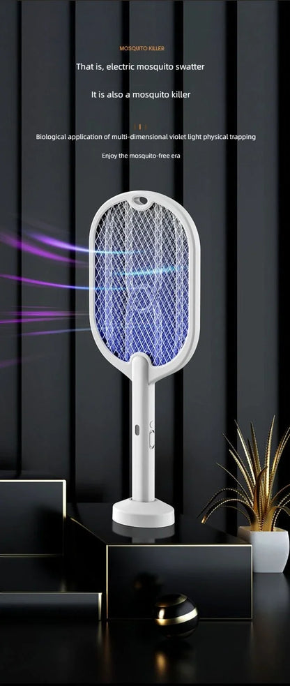 Electric Mosquito & Fly Swatter - 3-in-1 Bug Zapper
