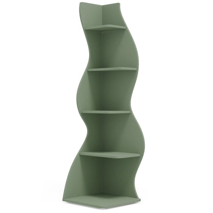 Corner Plant Stand - Tall 5-Tier Corner Plant Shelf (Green)