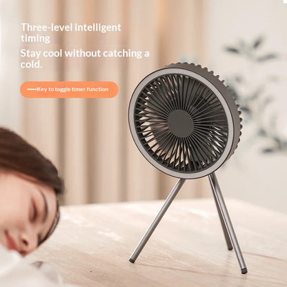 Camping Fan - Rechargeable Tripod Stand Fan