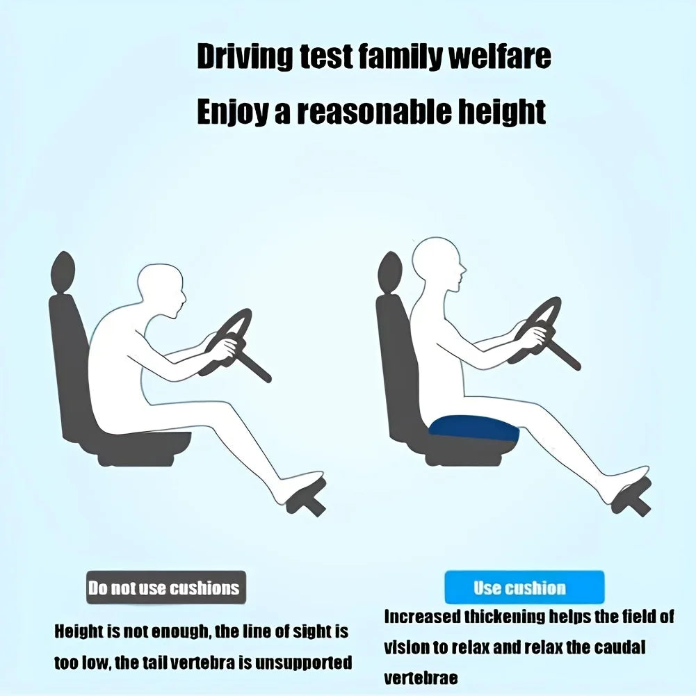 3-Zone Memory Foam Seat Cushion
