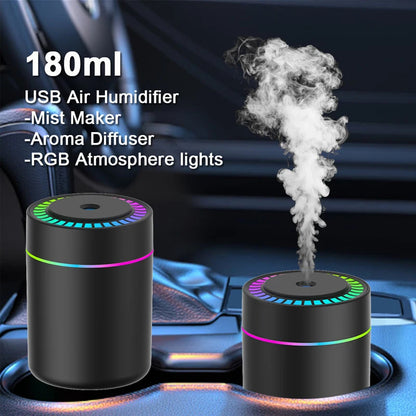 Mini USB Humidifier - Aroma Diffuser with Light