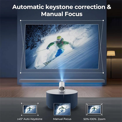 HY300 Smart Portable Projector - 4K Support, Android