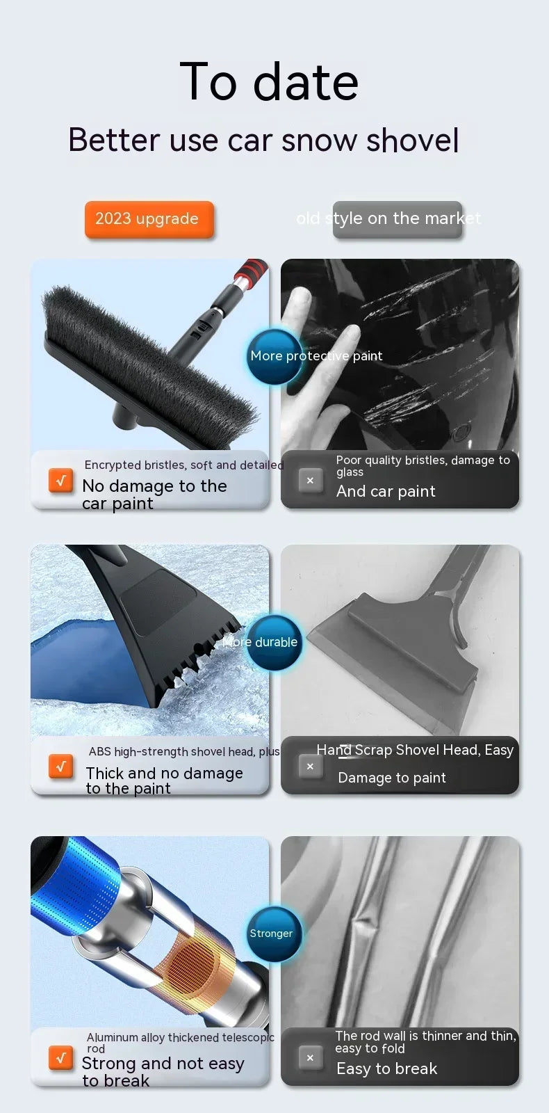 Extendable Snow Brush & Ice Scraper
