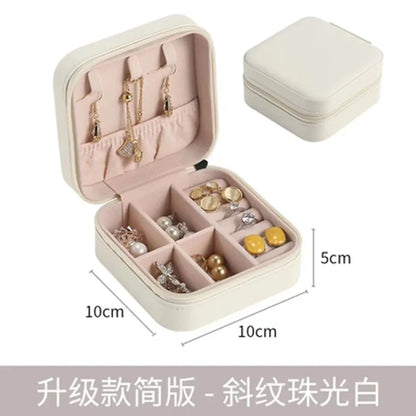 Portable Travel Jewelry Box - 3-Layer Organizer Case