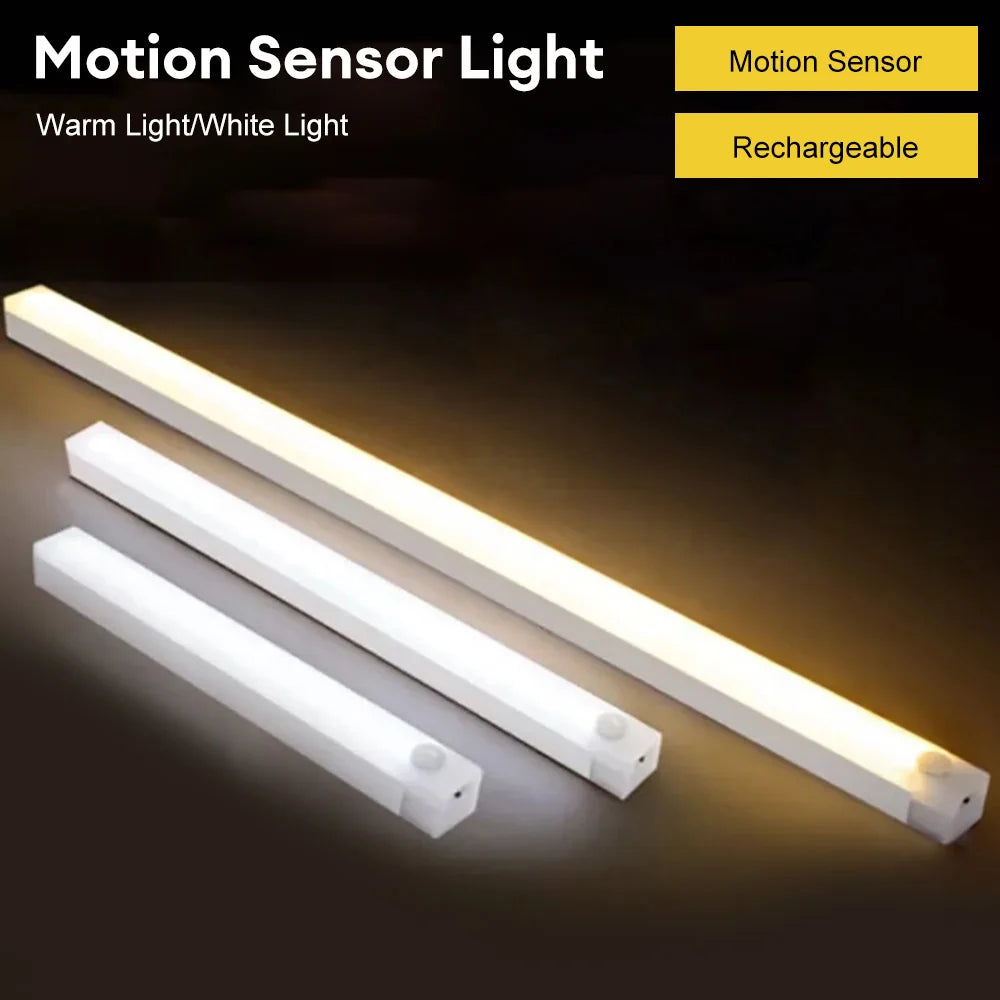 LED Motion Sensor Light - Rechargeable Smart Cabinet Lamp