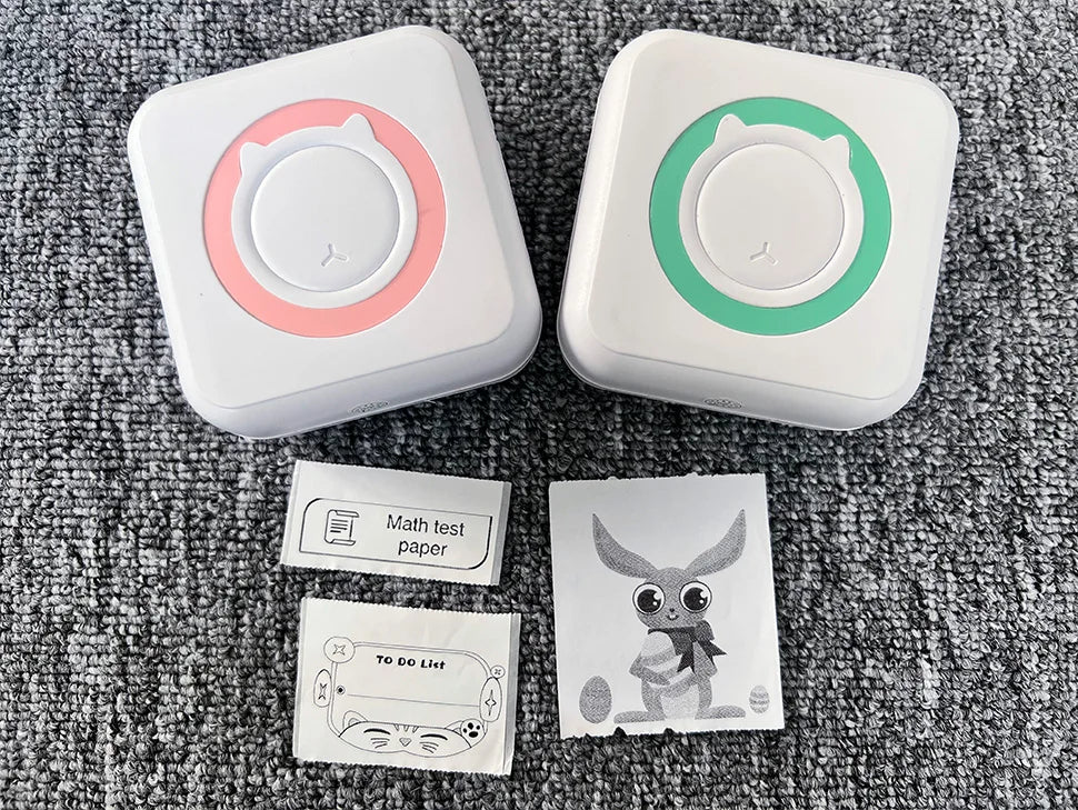 Portable Mini Thermal Printer - Wireless Bluetooth Photo & Label Printer