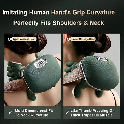 Neck & Shoulder Massager with Heat - Kneading Wrap