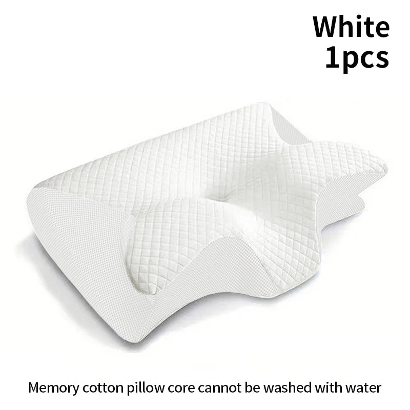 Memory Foam Travel Neck Pillow - Ergonomic 2-in-1