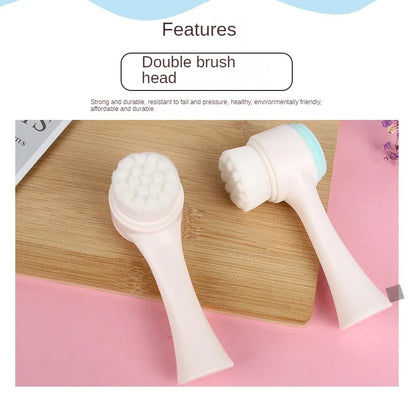 Silicone Facial Cleansing Brush - Double-Sided
